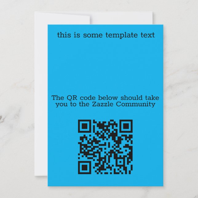 Invitation Test de code QR (Devant)