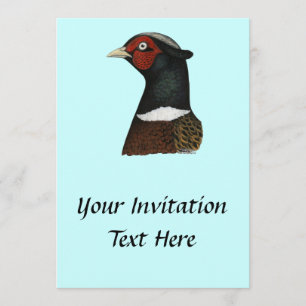 Invitation Tête de faisan de Ringneck