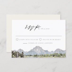 Invitation TETON NATIONAL PARC Skyline Destination RSVP