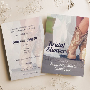 Invitation Texas Bride à Boots Bridal Shower
