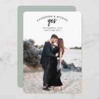 Texte Arché Photo Sage Mariage vert Enregistrer la