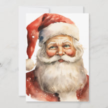 Texte de fête de Noël rétro du Père Noël au dos