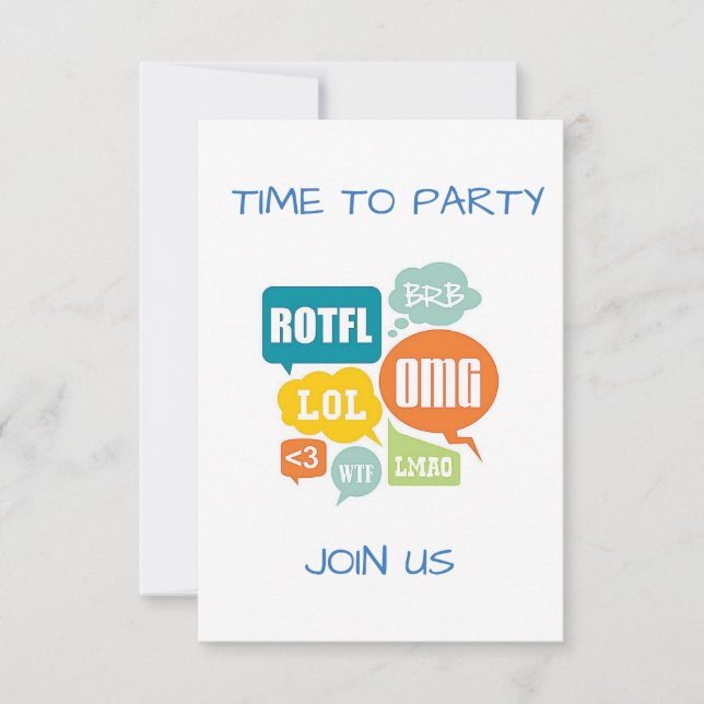 INVITATION TEXTE DE L'INVITATION DU PARTI "STYLE SUPÉRIEUR" (Devant)