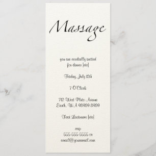 Invitation Texte de massage
