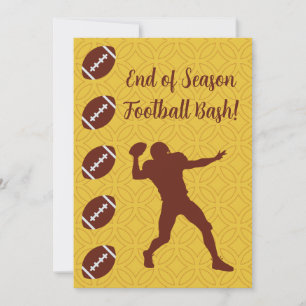 Invitation Texte de nom personnalisé Événement Sport Football