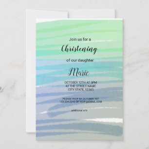 Invitation Texte modifiable de couleur aquarelle ajoutez votr