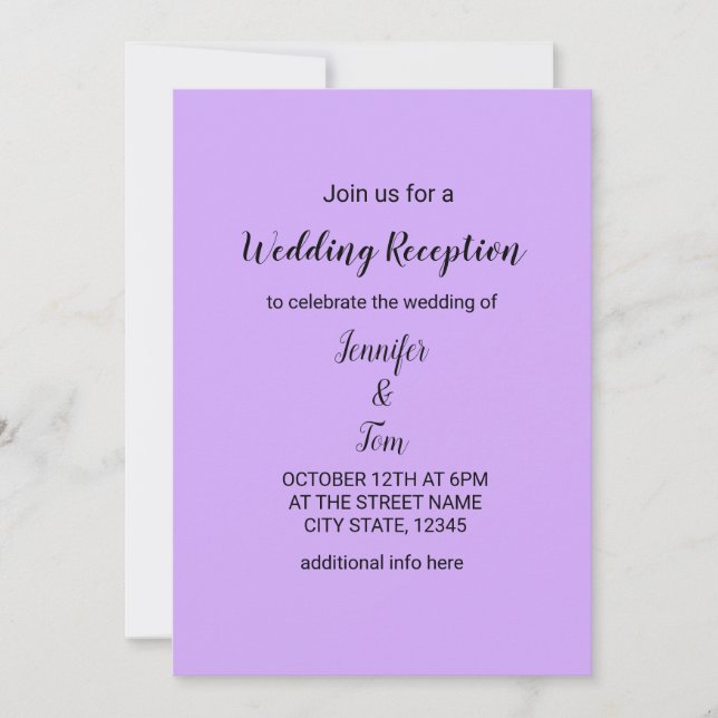Invitation Texte modifiable de couleur aquarelle ajoutez votr (Devant)
