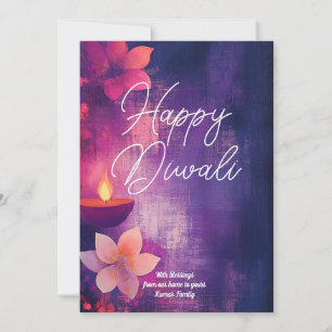 Invitation Texte personnalisé Diwali Glow & Grace