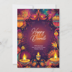 Invitation Texte personnalisé Scroll of Light & Saffron Verse