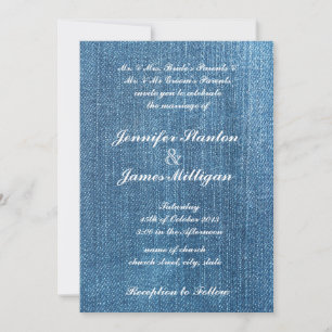 Invitation Texture des jeans