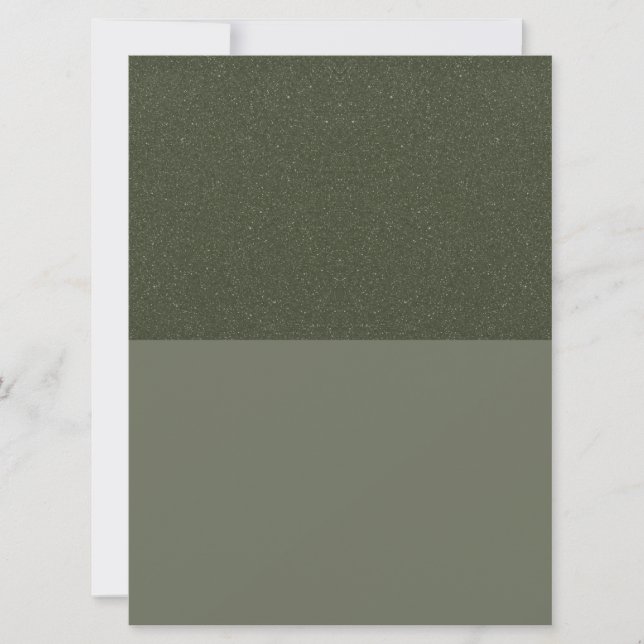 Invitation Texture d'invitation personnalisée Split Moss Gree (Devant)