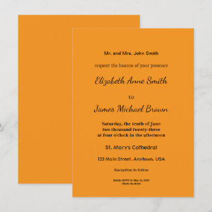 Invitation Texture Orange Rétro – Art pour l'ambiance estival