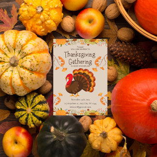 Invitation Thanksgiving Diner Arch Thanksgiving