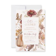 Invitation Thanksgiving Friendsgiving Dîner