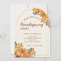 Thanksgiving Friendsgiving Modern Dinner Party