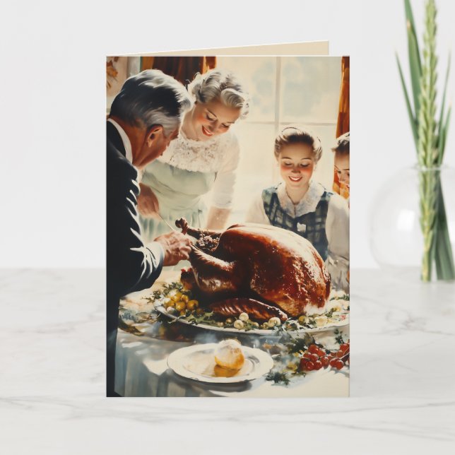 Invitation Thanksgiving Joy : Une fête familiale (Devant)