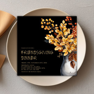 Invitation Thanksgiving moderne Élégant Amical