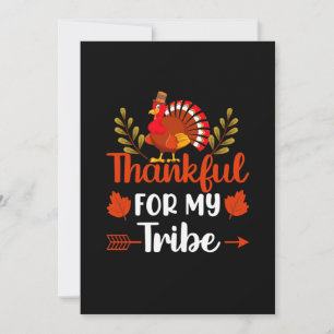 Invitation Thanksgiving Thankful For My Tribe