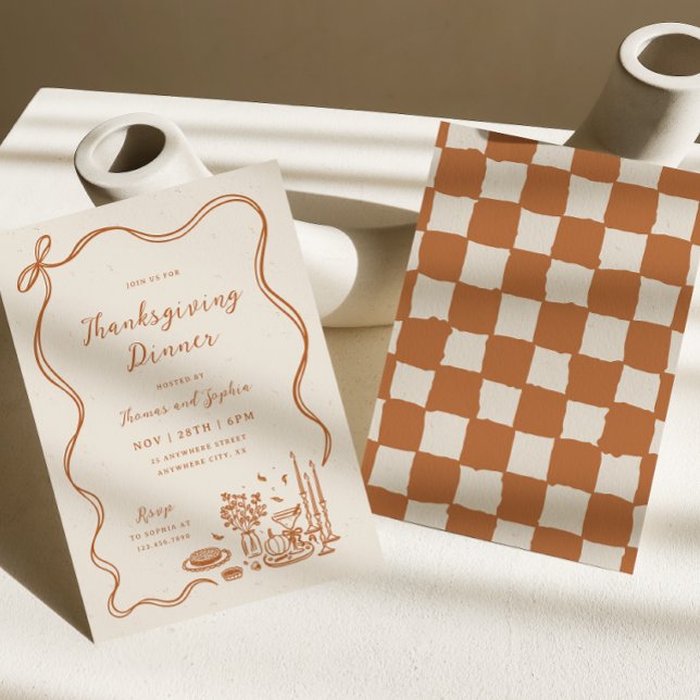 Invitation Thanksgiving Whimsical (Créateur téléchargé)