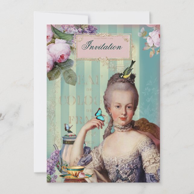 Invitation Thé au Petit Trianon (Devant)