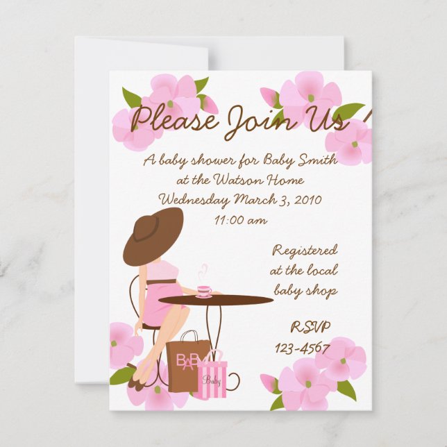 Invitation Thé bébé (Devant)