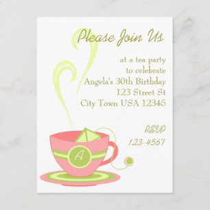 Invitation Thé chaud