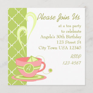 Invitation Thé chaud