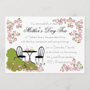 Invitation Thé dans le jardin