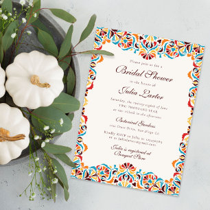 Invitation Thé dansant de mariage Mandala Floral Fantaisiste