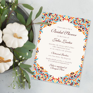 Invitation Thé dansant de mariage Mandala Floral Fantaisiste