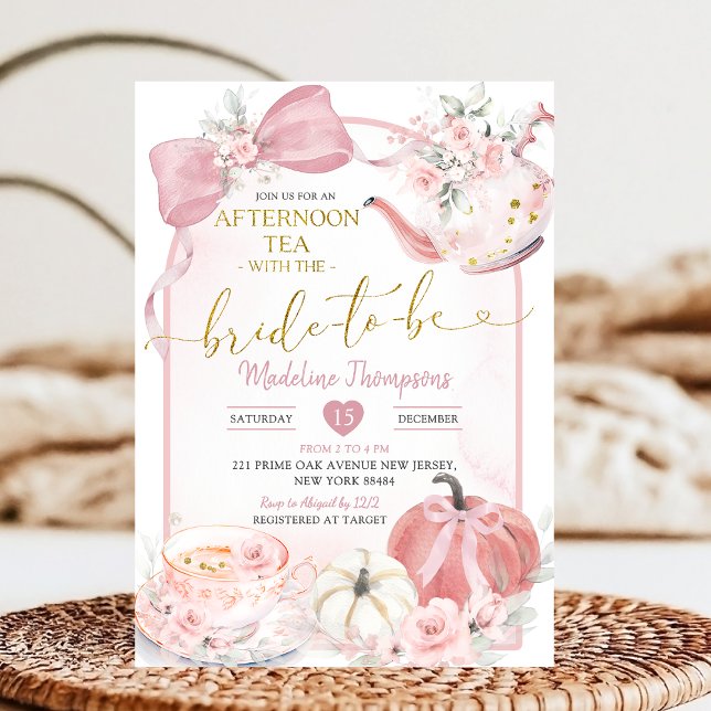 Invitation Thé Dansant Rose Fuschia pour la Mariée (Créateur téléchargé)