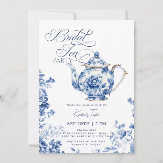 Invitation Thé de mariage en style chinoiserie Enterrement de