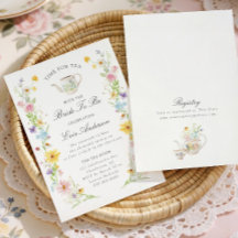 Thé de mariage floral coloré