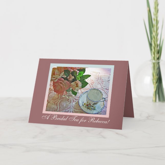 Invitation Thé Fête des mariées (Devant)