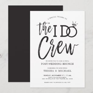 Invitation The I Do Crew   Brunch d'après mariage
