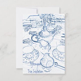 Invitation Thé L'Après-Midi