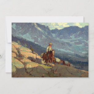 Invitation « The Lone Packer » Art occidental par Edgar Payne
