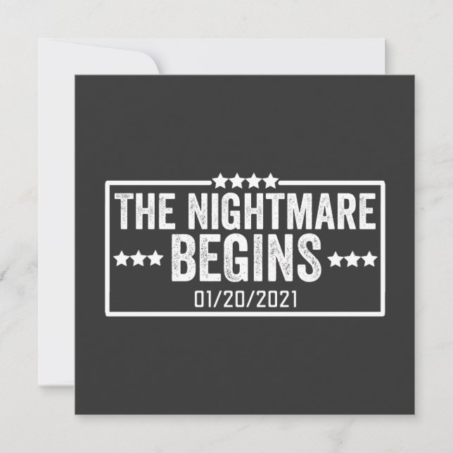 Invitation the nightmare begins (Devant)