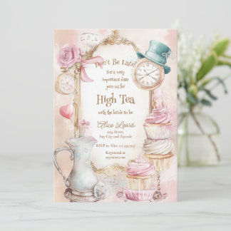 Invitation Thé nuptiale invitation, Alice nuptiale thé