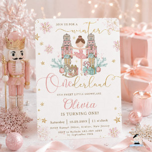 Invitation The Nutcracker Winter Onederland 1er Anniversaire
