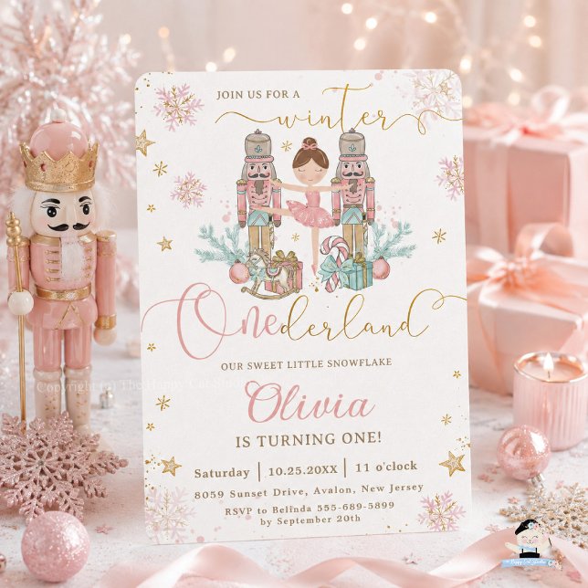 Invitation The Nutcracker Winter Onederland 1er Anniversaire  (Créateur téléchargé)