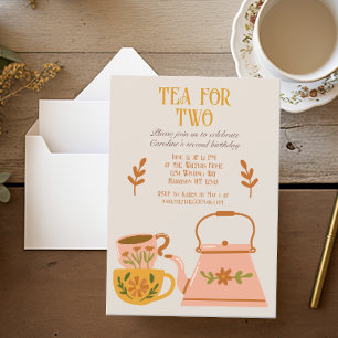 Invitation Thé pour deux automne Fairytale Tea Party