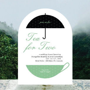 Invitation Thé pour deux classiques Mariage Thé Douche Invita