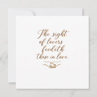 Invitation The Sight of Lovers