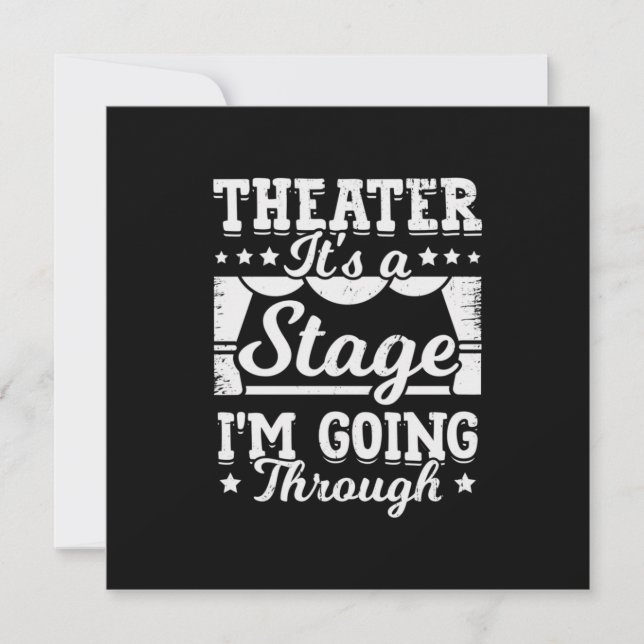 Invitation Théâtre C'est Une Étape Que Je Traverse (Devant)