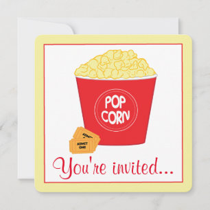 Invitation Théâtre de cinéma Anniversaire