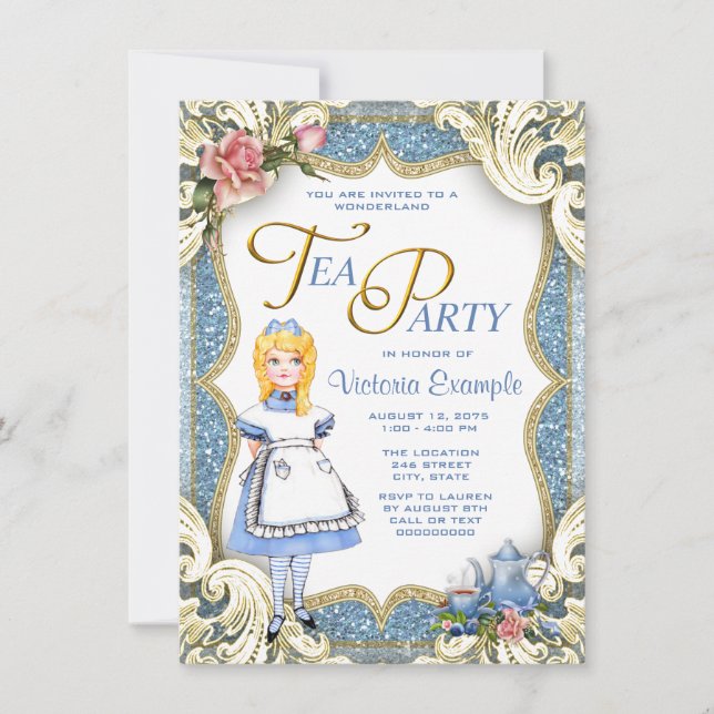 Invitation Théâtre de conte de fée merveilleux (Devant)