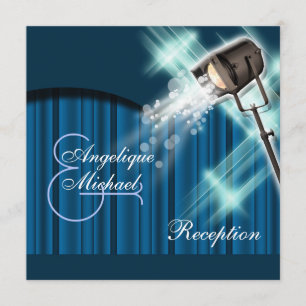 Invitation Théâtre de réception de mariage d'Hollywood