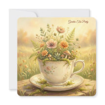Théière Florale Vintage Cottagecore Jardin