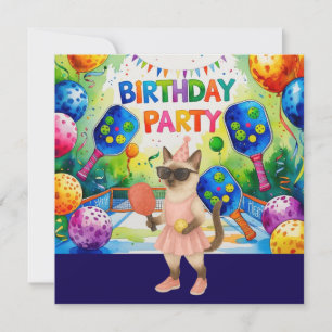 Invitation Thème anniversaire de Pickleball